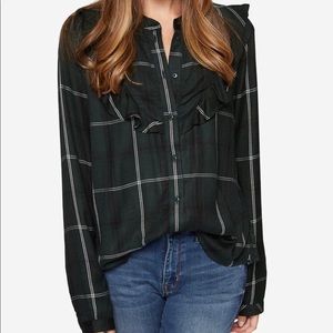Sanctuary Prairie Ruffle Button Down Top